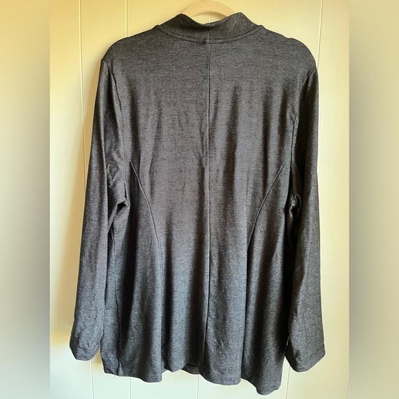 J. Jill Grey Wearever Collection Button Front Long Line Jacket Office We… - Picture 11 of 11